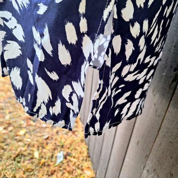 LA BLANCA Tides V-Neck Swim Tunic Cover-Up  Small  Indigo /White - Picture 4 of 8